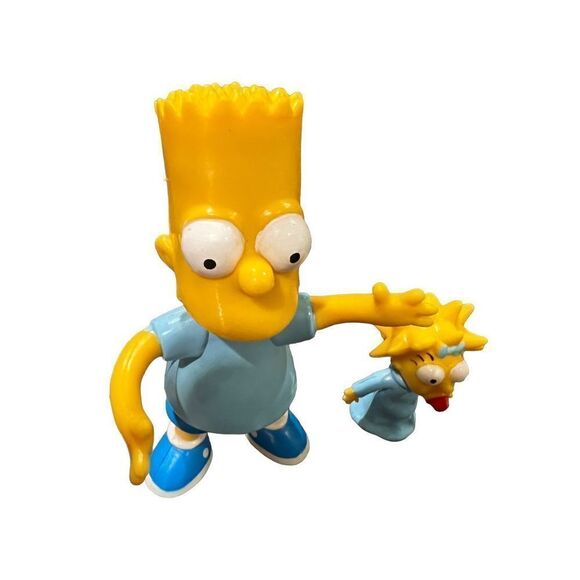 The Simpson Bart and Maggie vintage 1990 vinyl figurines bundle - Picture 4 of 16